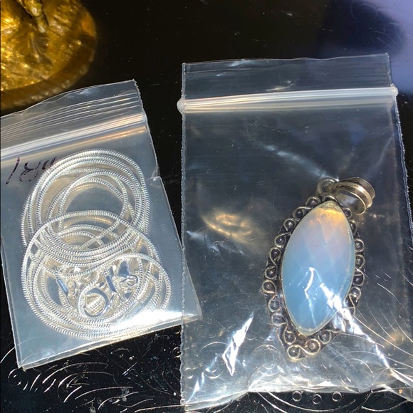 💎Huge Opal Pendant Charm Set in Sterling Silver - Picture 13 of 16